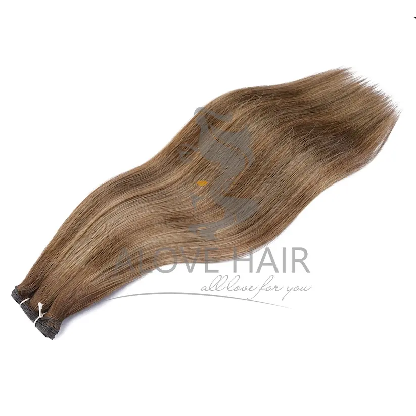 Supply high quality cuticle intact Balayage color micro wefts for hair salon