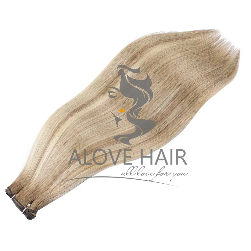 Single donor micro wefts hair extensions