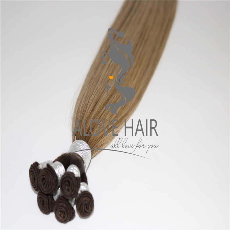 China best cuticle intact remy hand tied wefts extensions supplier