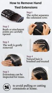 How to Remove Hand Tied Extensions